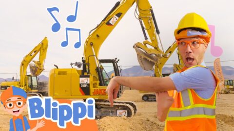 I’m an Excavator! | Brand New BLIPPI Excavator Song | Fun Educational Songs For Kids